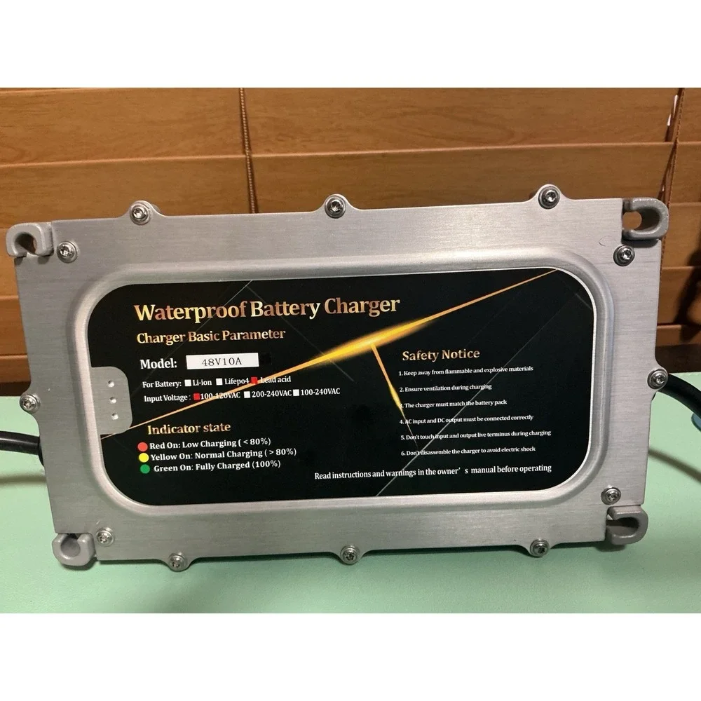 waterproof battery charger 48v10a For Lead Acid 100-120VAC Charger Basic Paramet